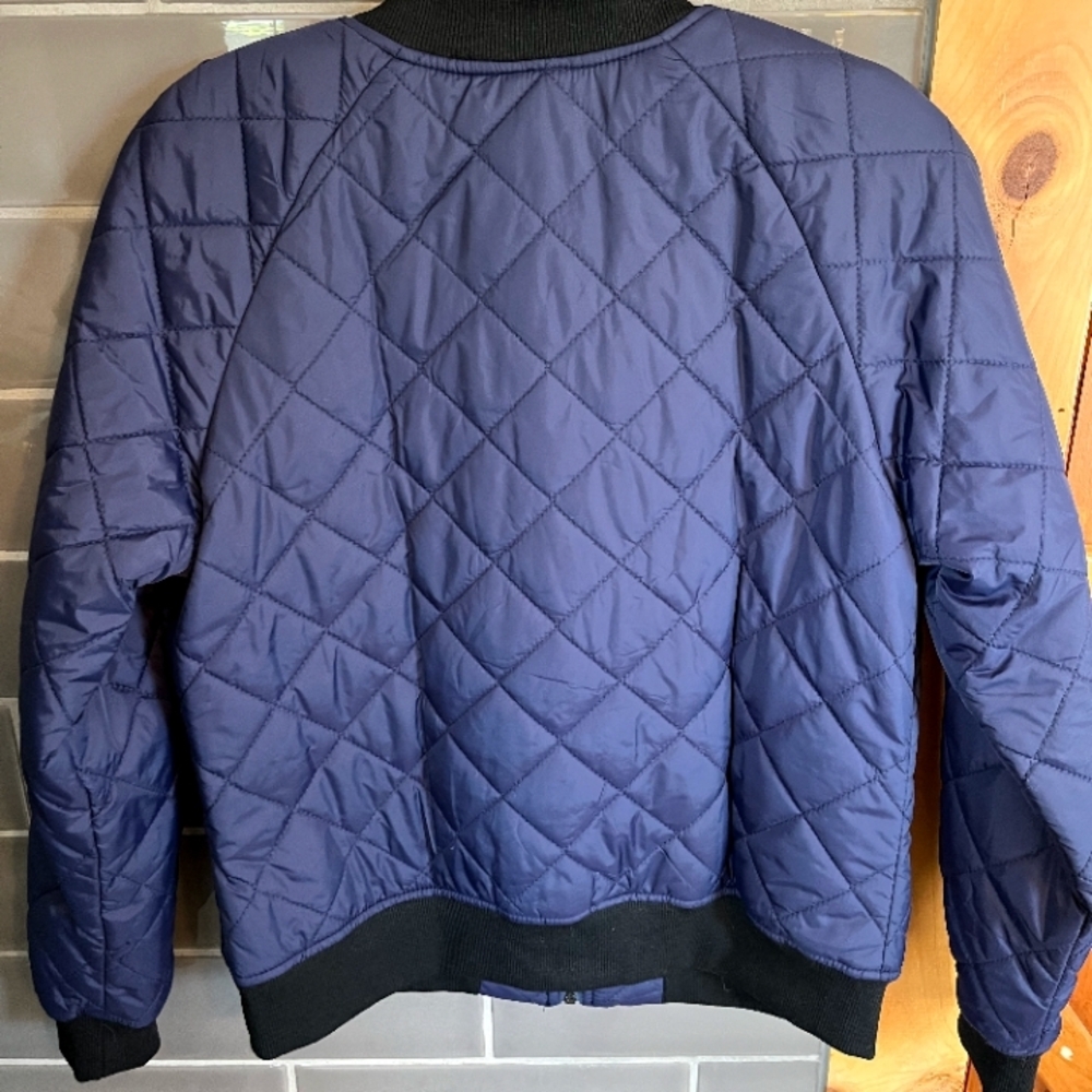 SHEIN Navy Bomber Jacket - Picture 4 of 4